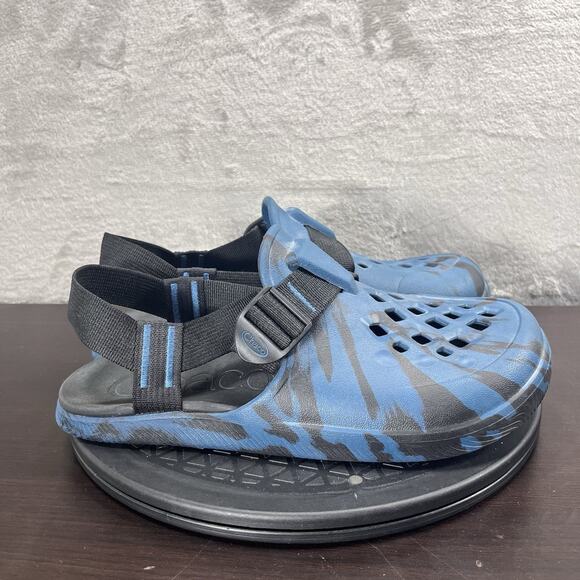 Chaco Chillos Clog Men's Size 9 Blue Closed Toe Adjustable Strap Comfort Shoes - Picture 1 of 10